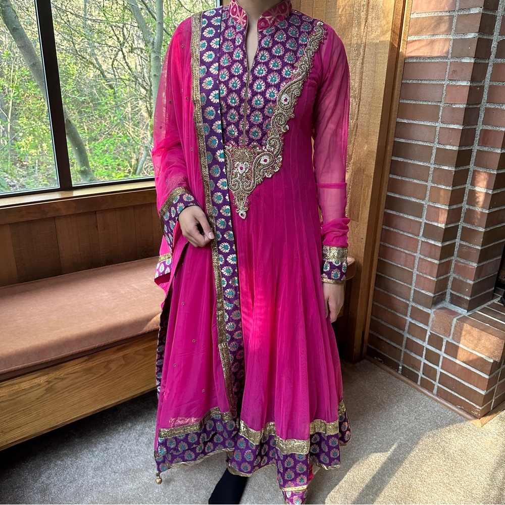 4-Piece Pink Formal Indian Suit